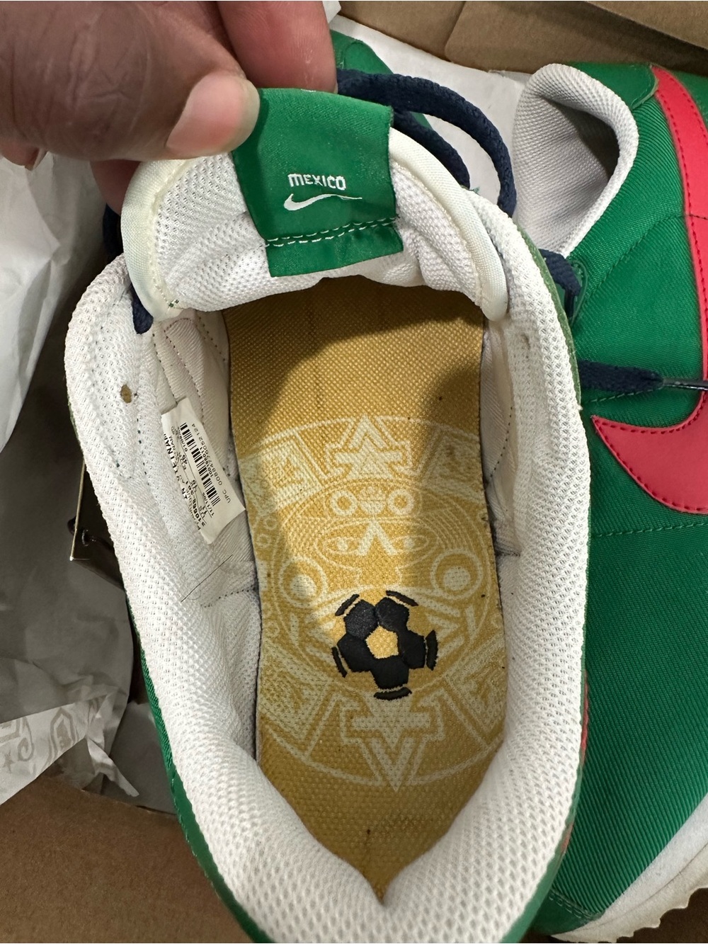 Nike RARE MENS 2005 CORTEZ World Cup MEXICO GREEN/RED SHOES SIZE 11 - Picture 7 of 10